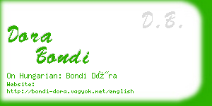 dora bondi business card